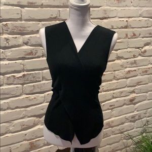 Black sweater tank top